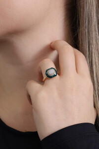 Aletta Ring - Malachite - 2