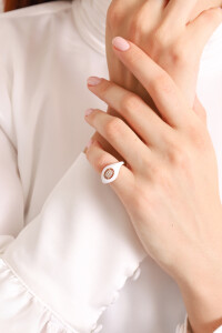 Bold Stack Ring - White Enamel - 3