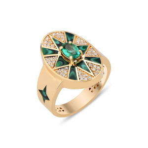 Boom Ring Green - Neo Modern