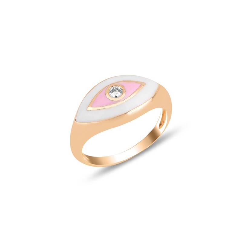 Carla Ring - White/Pink - 1