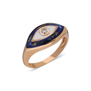 Carla Ring - Lapis/White - Eyes of Fizzy