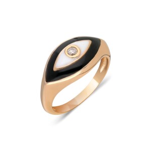 Carla Ring - Black/White - Eyes of Fizzy