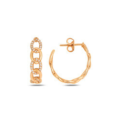 Catena Earrings - Rose Gold - Havana
