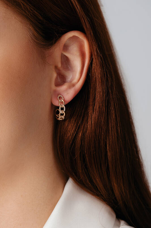 Catena Earrings - Rose Gold - 2