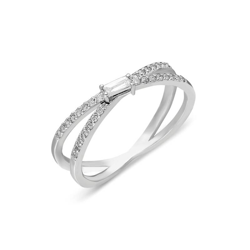 Crossover One Baugette Ring - 1