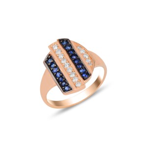 Deep Ring - Sapphire White Diamond - Neo Modern