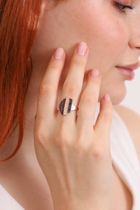 Deep Ring - Ruby Black Diamond - 2