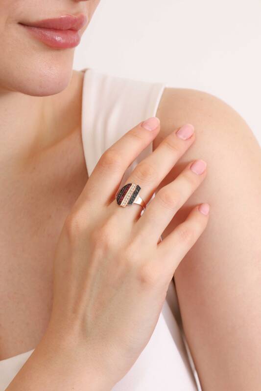 Deep Ring - Ruby Black Diamond - 3