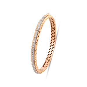 Dialine Cuff Bracelet-Round - Havana
