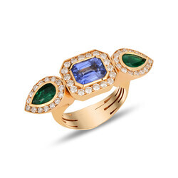 Frame Limited Ring - Sapphire ve Emerald - Limited Editions