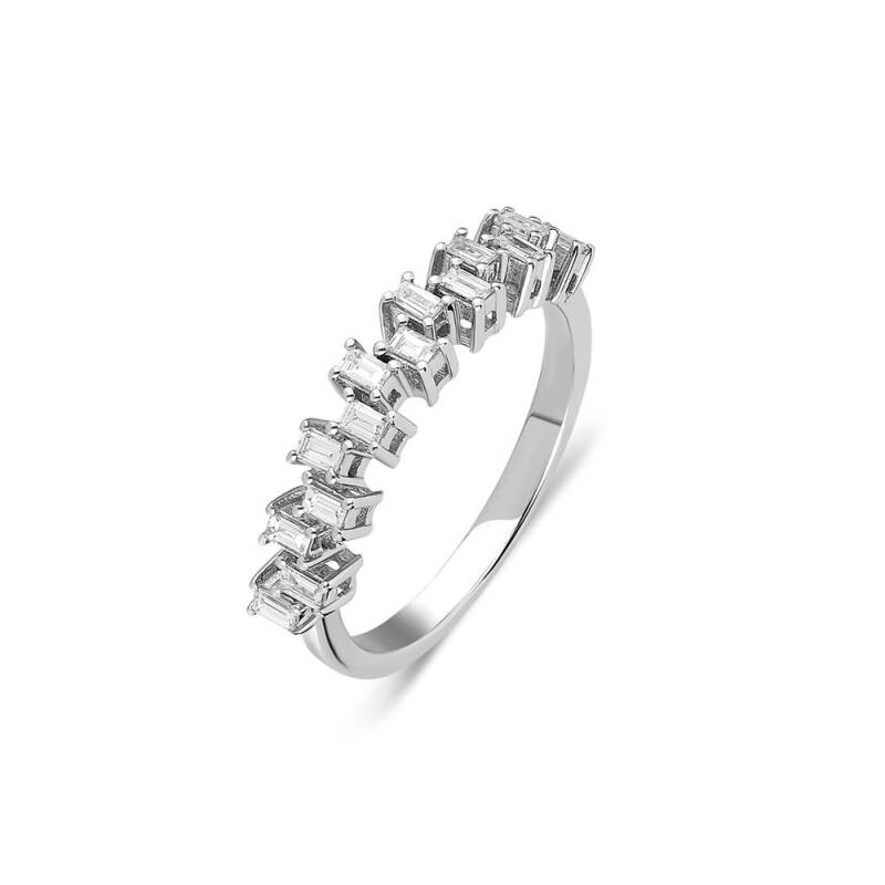 Half Eternity Baugette Ring - 1