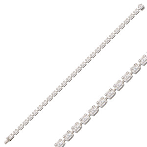 Amelia Baguette Tennis Bracelet - 1