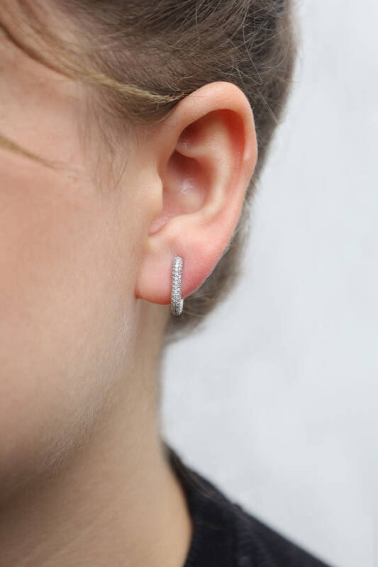 Cedilla Earring-White - 3