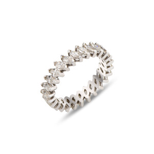 Dasha Full Diamonds Ring- Marquise - 