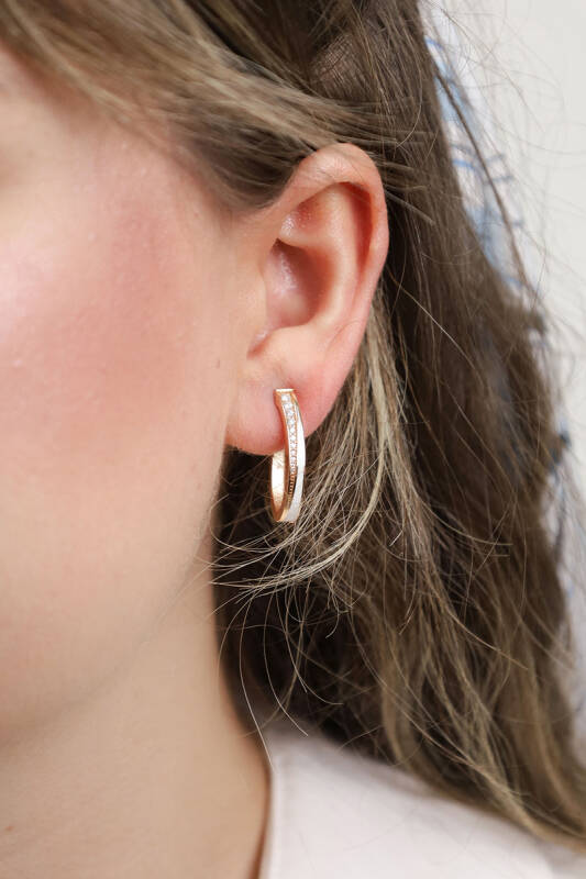 Flow Earring - White Enamel - 2