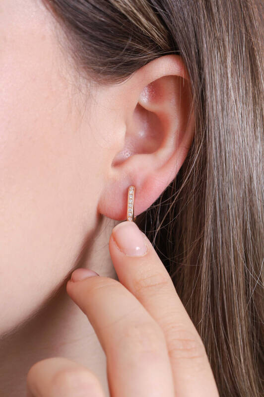 Lina Earrings - Rose Gold - 2