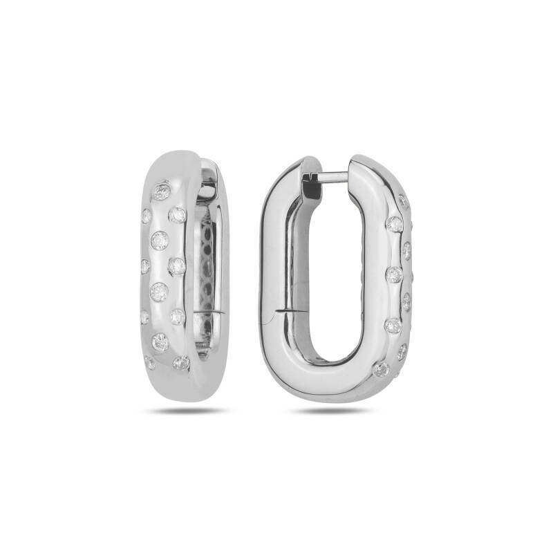 Stardot Earrings - White Gold - 1