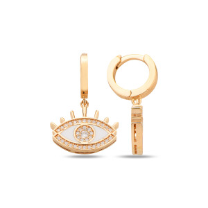 Third Eye Earring - White Enamel - Fizzy