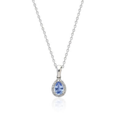 Mia Pendant - Drop Sapphire - 1