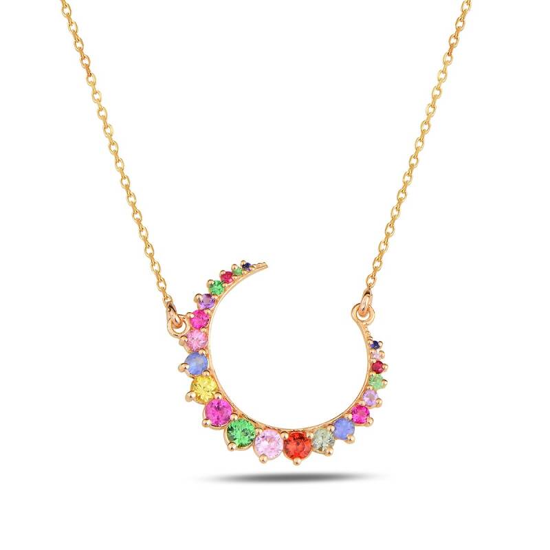 Multicolor Moon Pendant - 1
