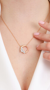 Posy Pendant - Marquise - 2