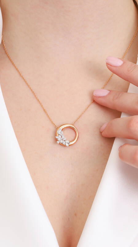 Posy Pendant - Marquise - 2