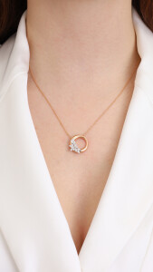 Posy Pendant - Marquise - 3