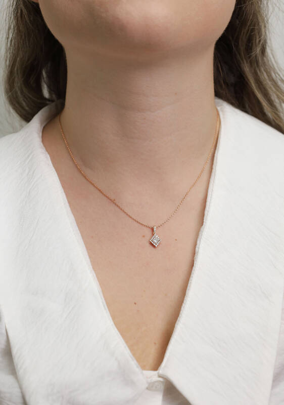 Princess Solitaire Necklace - 2