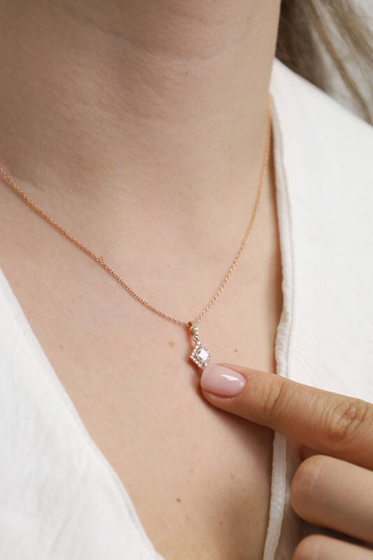Princess Solitaire Necklace - 3