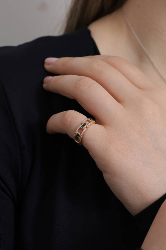 Progress Ring -Malachite Enamel - 3