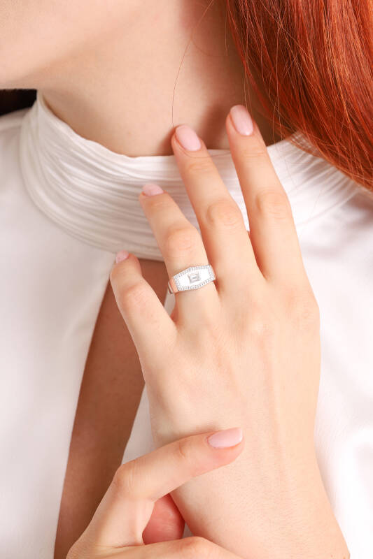 Sparrow Ring - White Enamel - 2