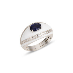Stack Diamond Ring - Sapphire - Fizzy