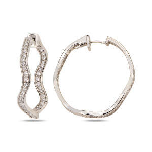 Helix Circle Earrings White - Limited Editions