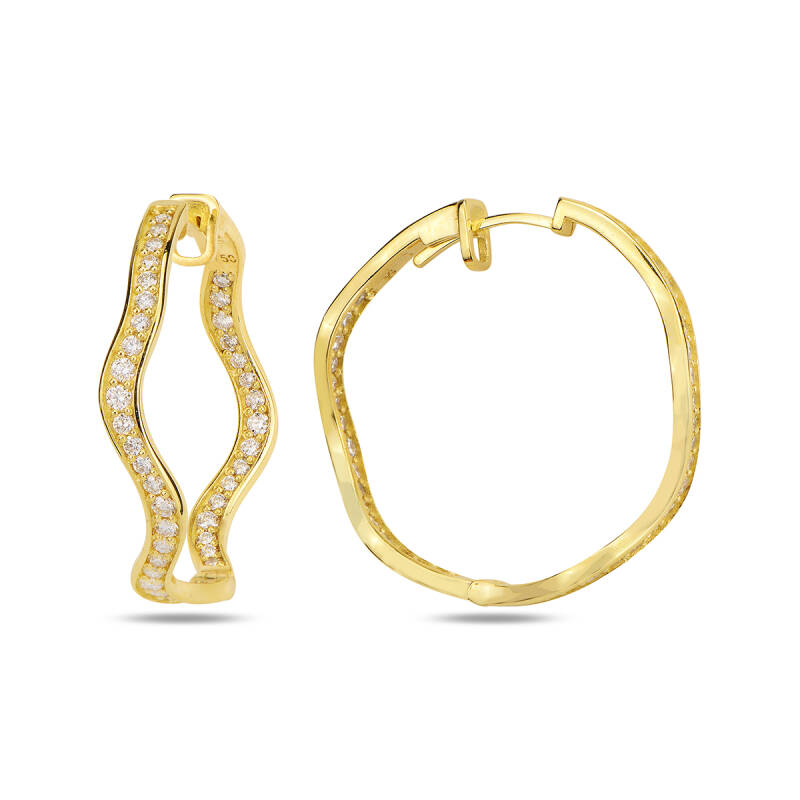 Helix Circle Earrings Gold - 1