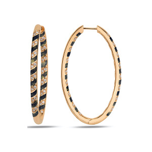 Tornado Maxi Earrings - Lapis Enamel - Fizzy