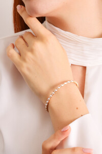 Tornado Bracelet - White Enamel - 3