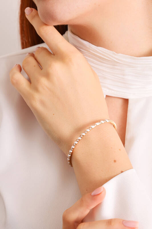 Tornado Bracelet - White Enamel - 3