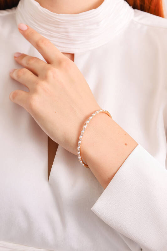 Tornado Bracelet - White Enamel - 4