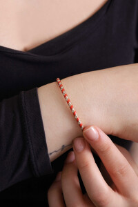 Tornado Bracelet - Red Enamel - 2