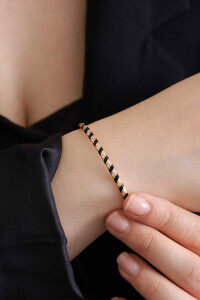 Tornado Bracelet - Black Enamel - 3