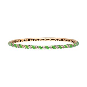 Tornado Bracelet - Green Enamel - Fizzy