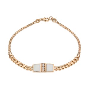 Tria Chain Bracelet - White Enamel - Fizzy