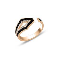 Trig Ring - Black Enamel - 1