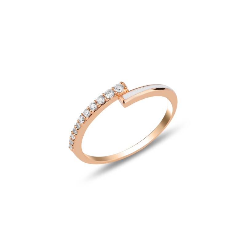 Twin Ring - White Enamel - 1